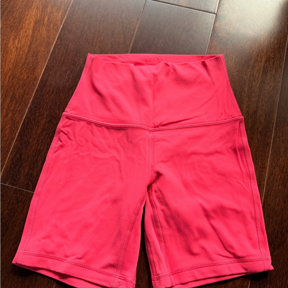 lululemon athletica High-Waisted Red Shorts